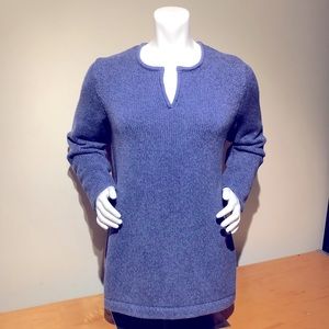 L.L.Bean Periwinkle Blue Women Cotton Pullover